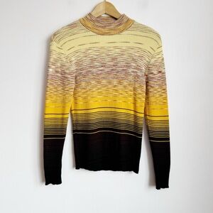 vintage wool mockneck long sleeve knit